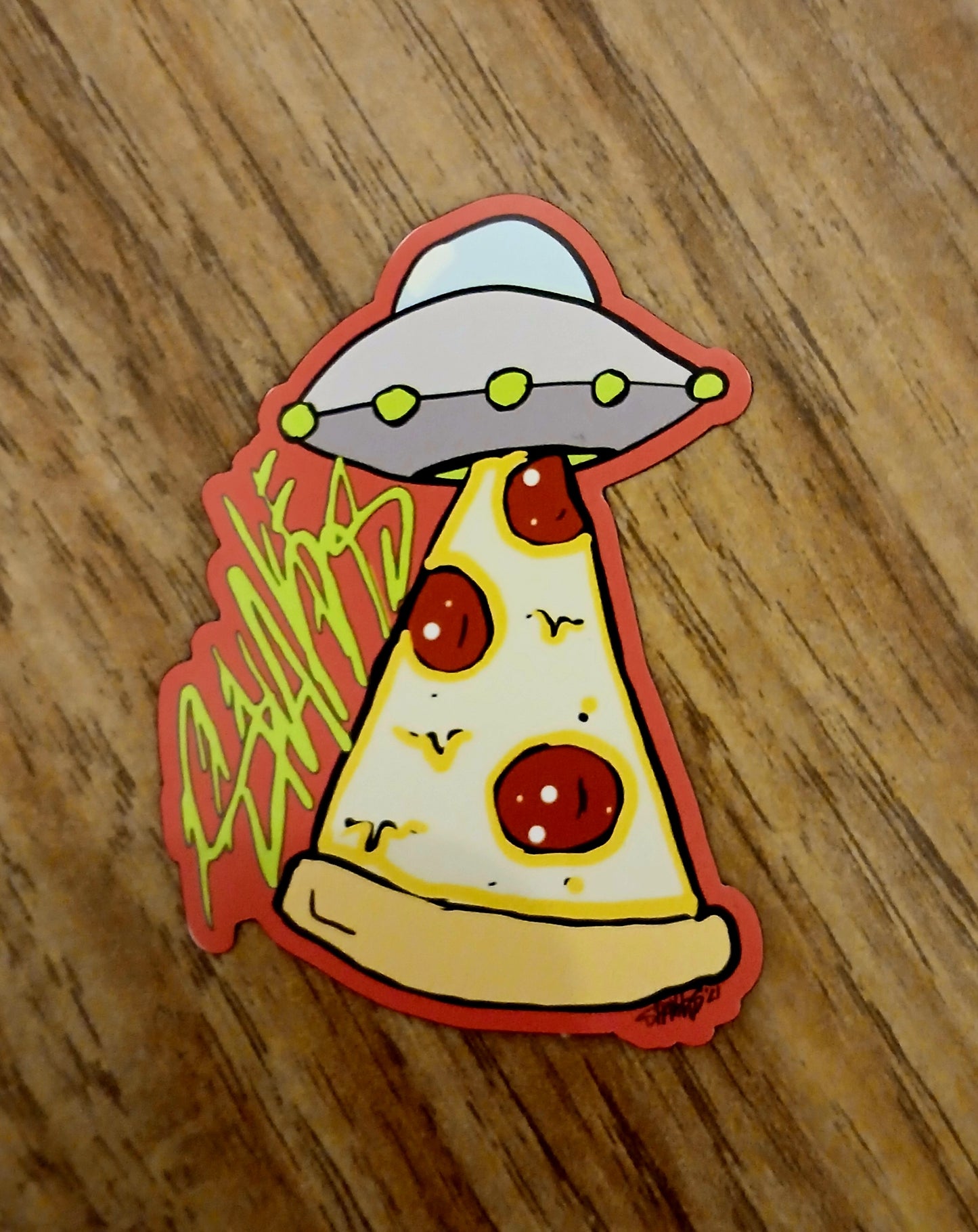 Pizza UFO Magnet